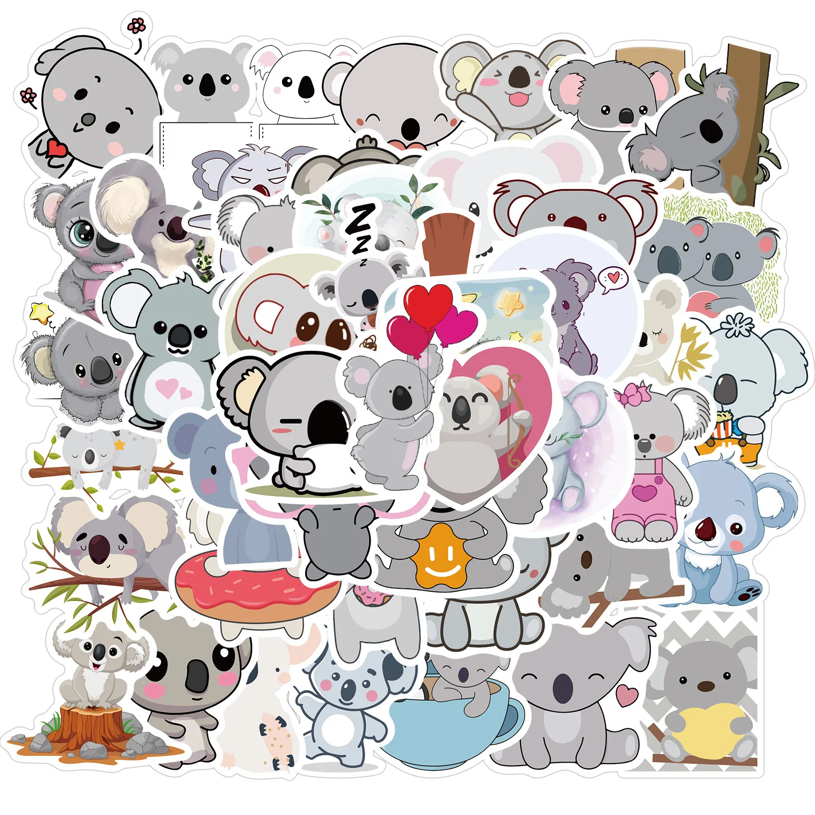 

50 шт. милые наклейки Koala Kawaii граффити индивидуальное украшение чемодан скейтборд наклейки
