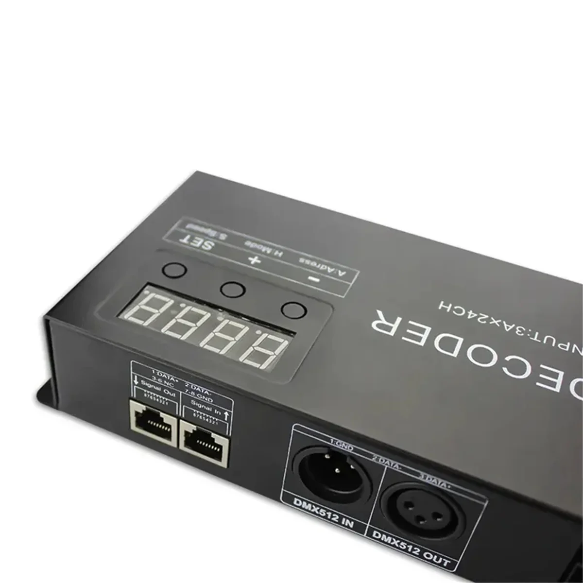Цифровой 24-канальный декодер RGB RGBW DMX512 512 контроллер DMX для светодиодной ленты (A)