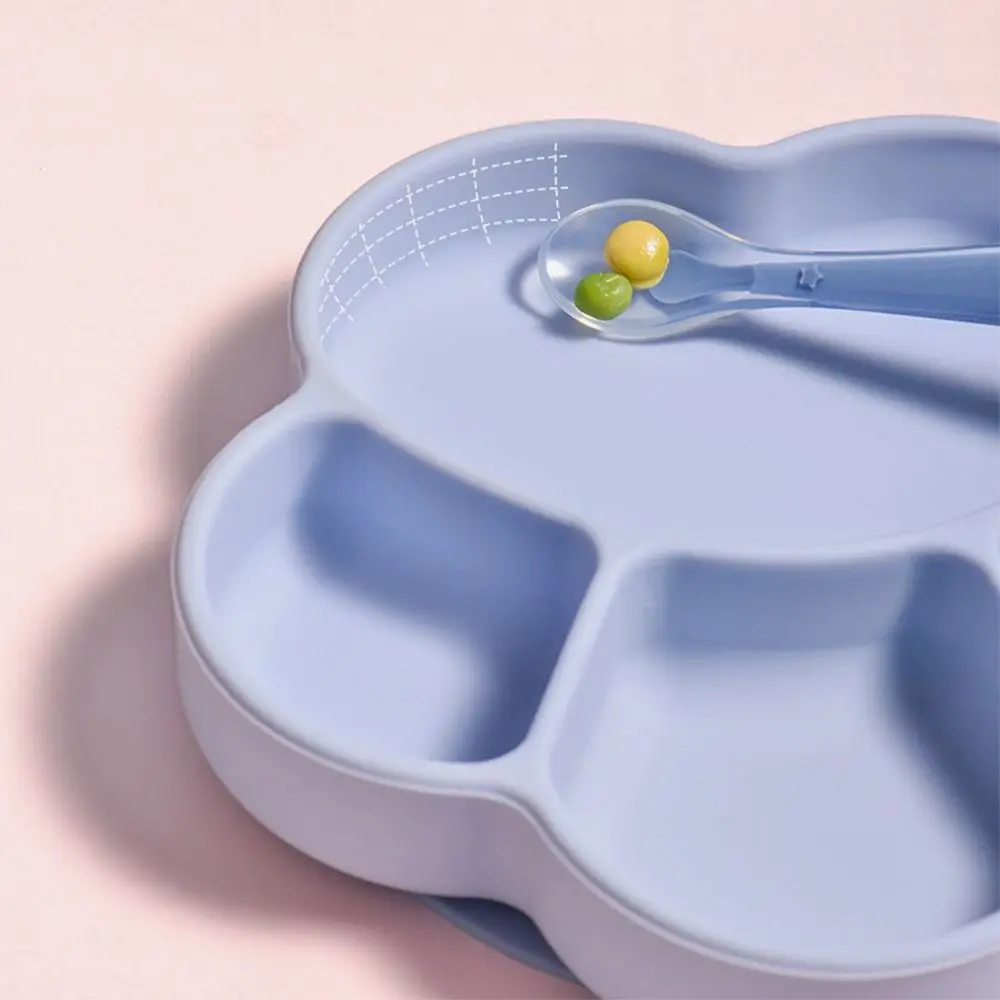 Набор силиконовой посуды кошачий коготь противоскользящая разделенная