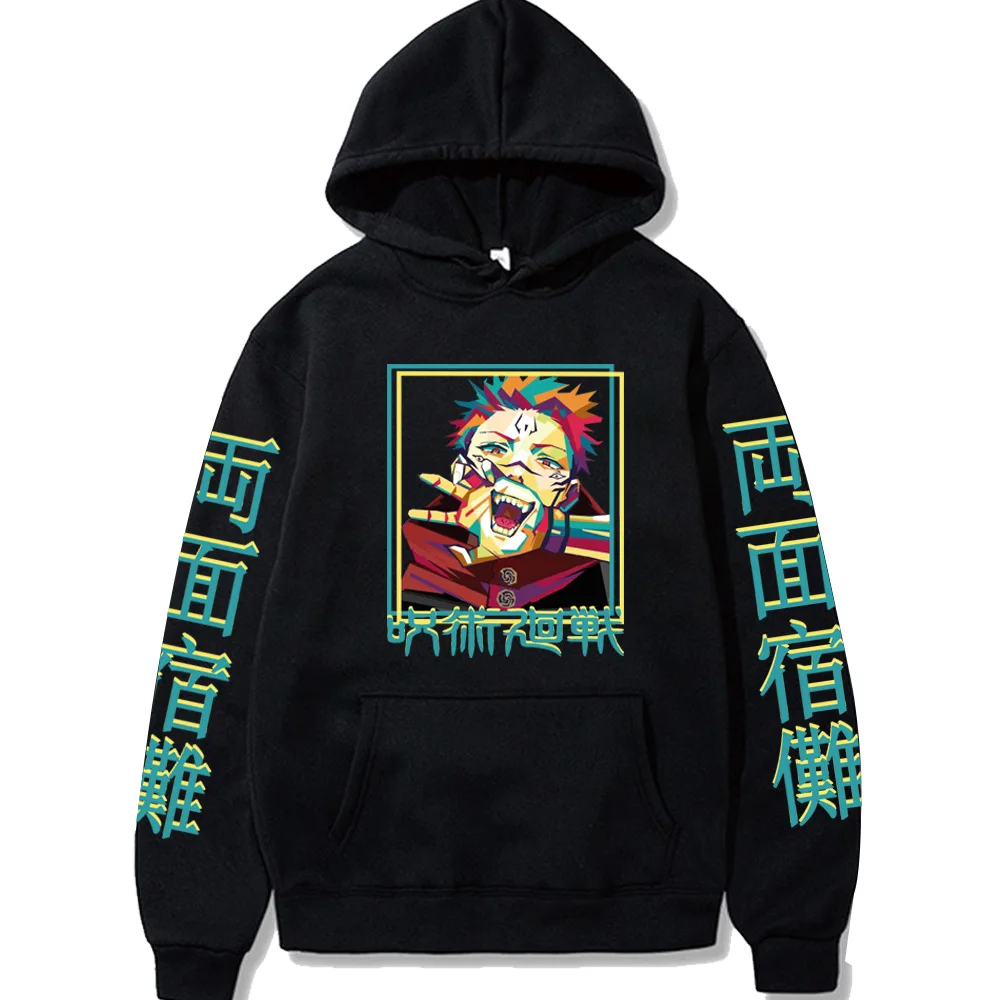 

Anime Hoodies Jujutsu Kaisen Sweatshirts Harajuku Unisex Hoodie Women/men Casual Hoody Streetwear Yuji Itadori Printed Clothes