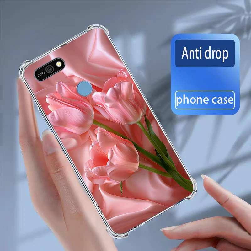 Чехлы Tecno Pop 2F/POP 2 мягкий силиконовый прозрачный чехол из ТПУ для телефона