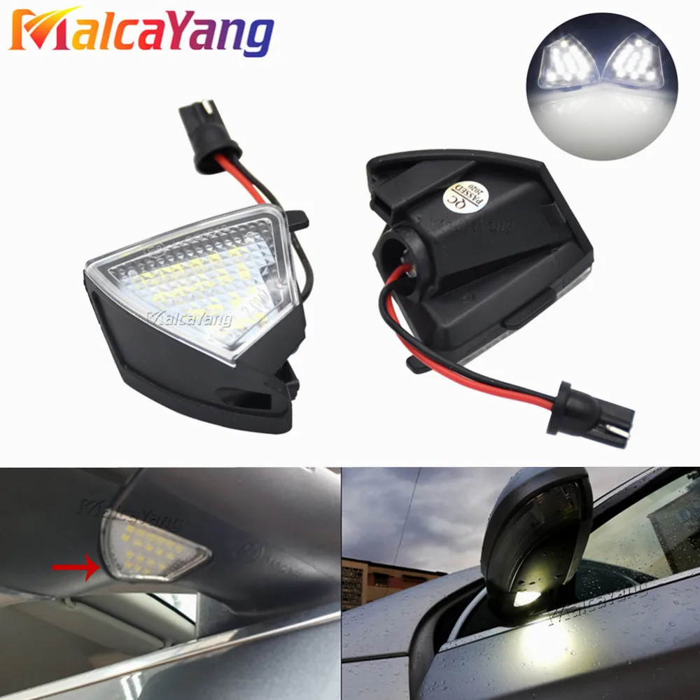 

LED Under Mirror Light Puddle Lamp For VW Golf 5 GTI Mk5 MkV Jetta Passat B6 R32 Golf6 2Pcs Error Free Variant Welcome Light