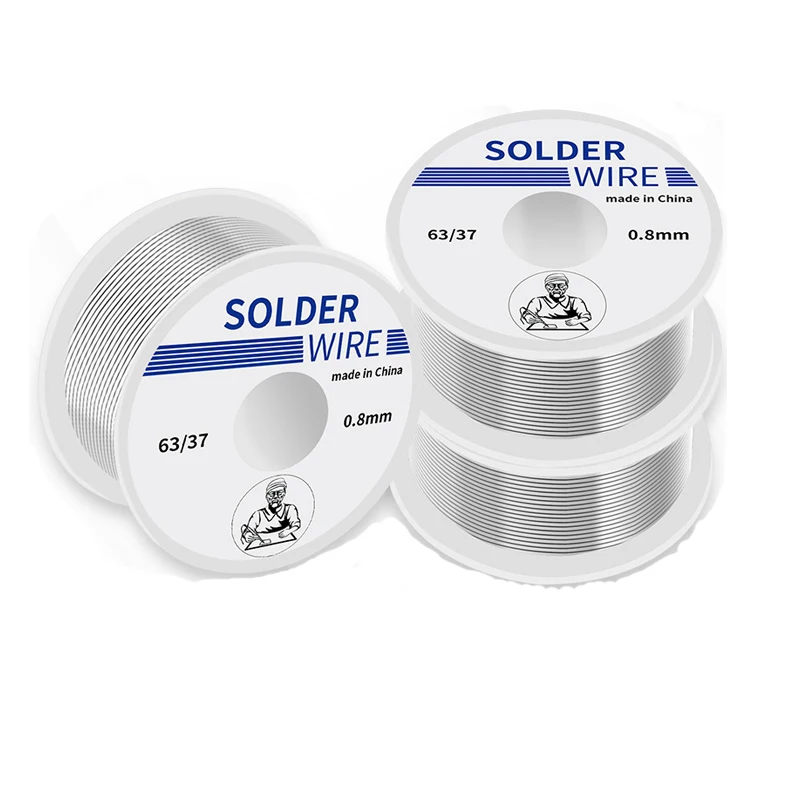 

Solder Wire 50g 1.0mm/0.8mm Flux Rosin Core Weldring Tin Lead Roll Soldering Wire Tin Melt Rosin Wire Roll No-clean FLUX 2.0%