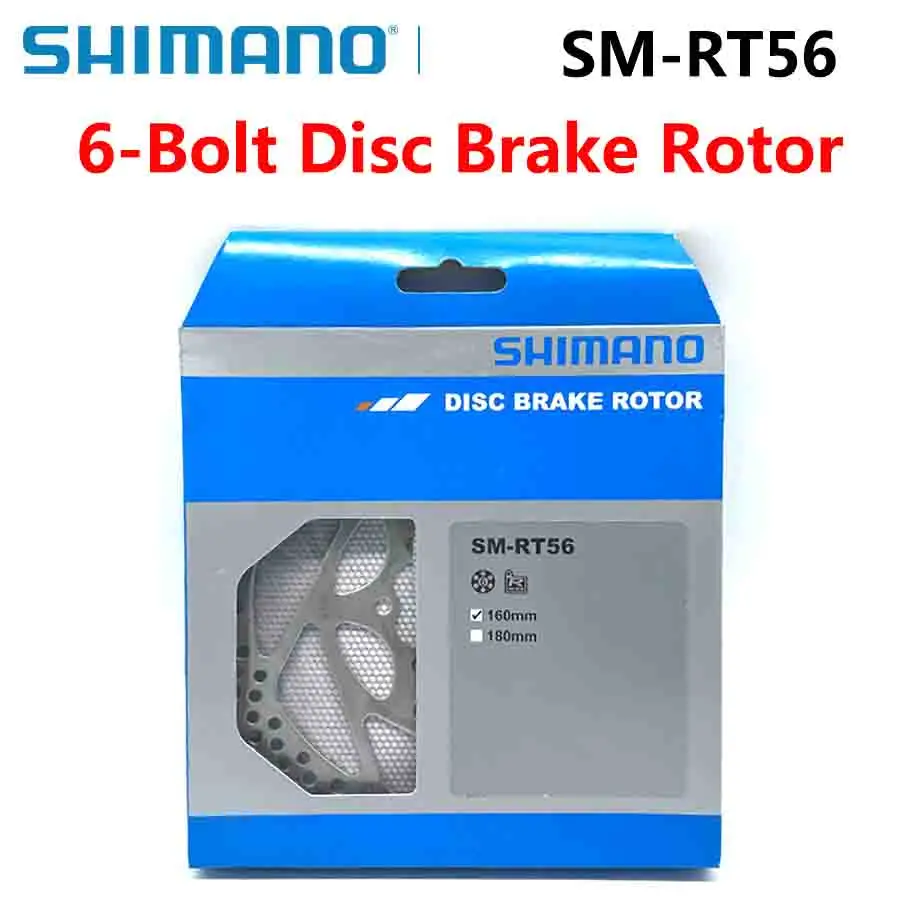 

Ротор дискового тормоза для горных велосипедов SHIMANO SM RT56, 160 мм, 180 мм, 6 болтов