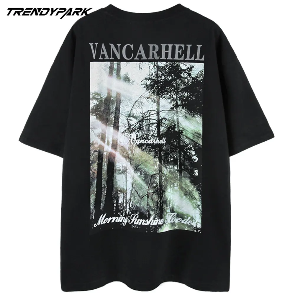 

Футболка мужская с круглым вырезом, стильная тенниска из хлопка в готическом стиле, уличная одежда в стиле Харадзюку, хип-хоп, с принтом солн...