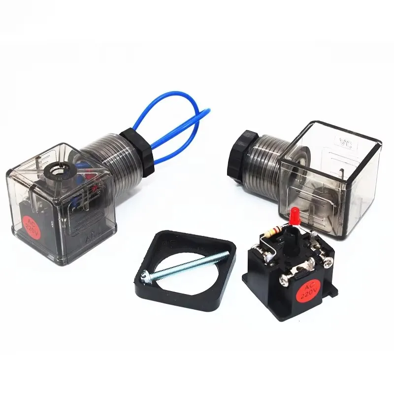 Фото Пневматис воздуха AirTAC Magnetspule Ventil Spule Schwarz DC12V DC24V AC110V AC220V Für 4v210-08 2v025 №1