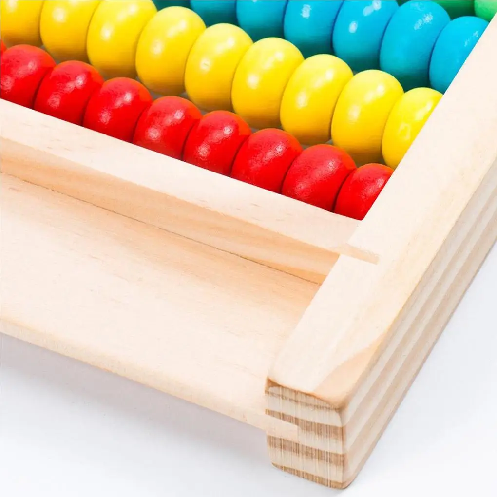 

Kids Math Toys Interesting Simple Boys Girls Tabletop Wood Abacus Toy Board Game Playing Prop Child Playthings