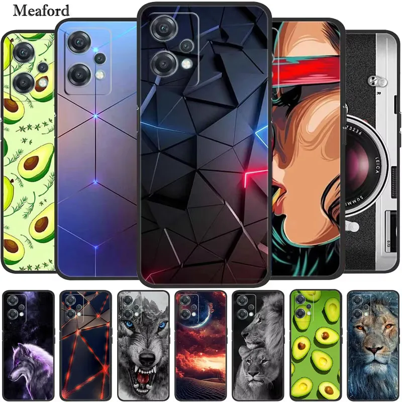 Для OnePlus Nord CE 2 Lite 5G Чехол Животные Силиконовый ТПУ Мягкий чехол для телефона CE2 Wolf