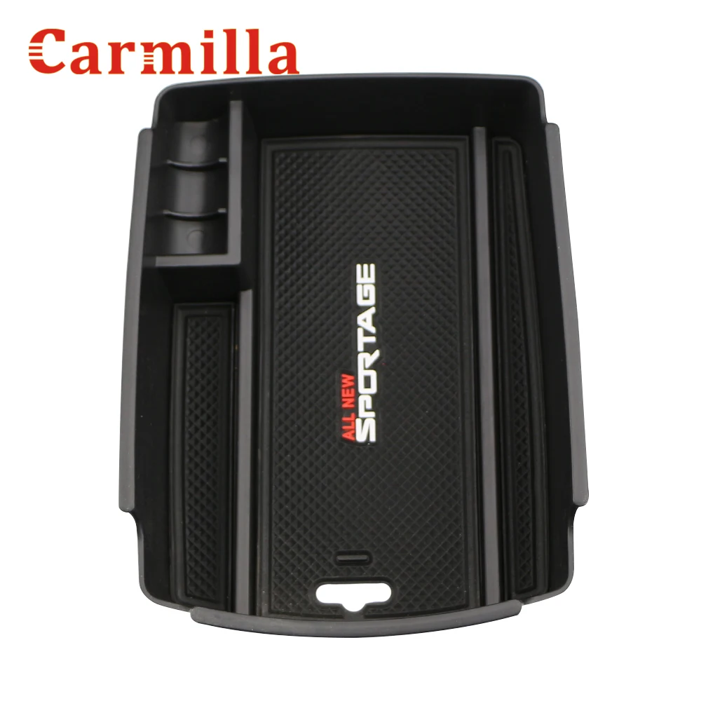 

Carmilla Car Central Armrest Storage Box Container Holder Tray for KIA Sportage KX5 QL AT 2016 2017 2018 2019 Accessories