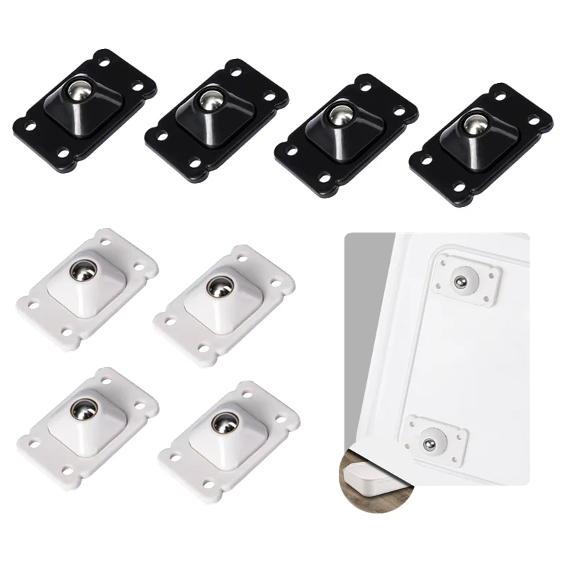 

Self Adhesive Caster Wheels Stainless Steel 360 Degree Rotation Paste Swivel Wheels Sticky Pulley for Bins Storage Box Furniture