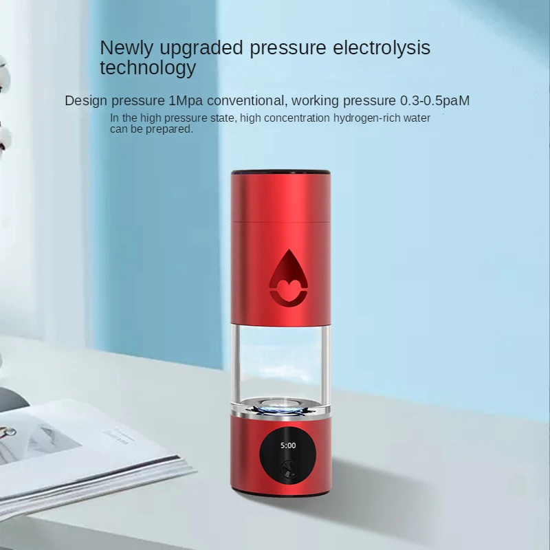 

Водородный генератор воды 6000PPB SPE & PEM, водородная бутылка для воды с магнитной зарядкой, суперэлектролитный производитель, светодиодный экран