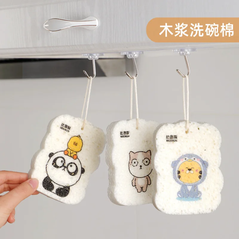 

Compressed Wood Pulp Cotton, Kitchen Dishwashing Cloth, Dish Washing Cloth, Durable Compressed Sponge Scouring Pad