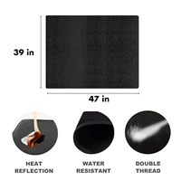 under grill mat fireproof premium fire pit mat protector for deck burner camping stove gas strong cookware supplies fire
