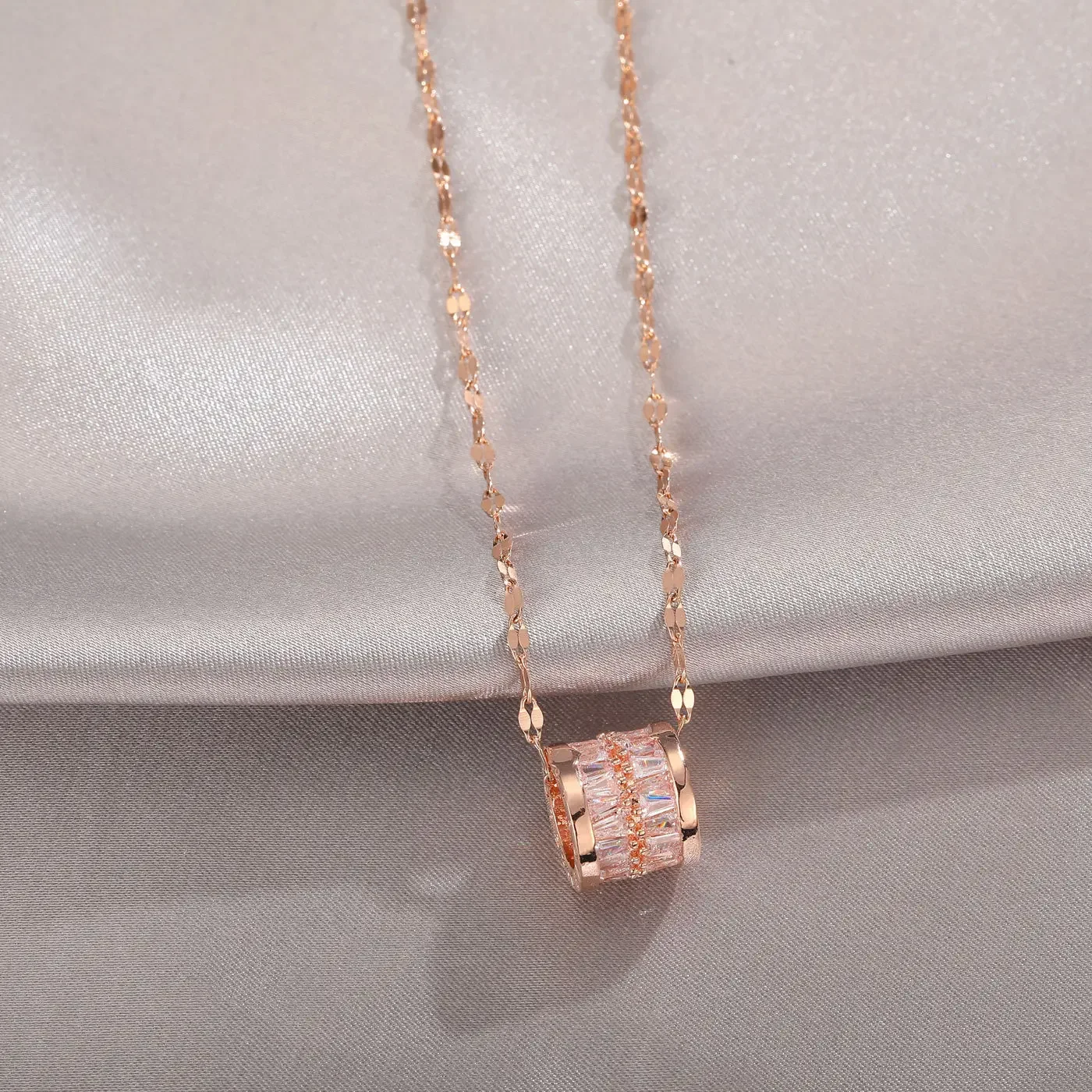 Luckiest кольцо ожерелье женское высококачественное Feel2022 новое розовое золото