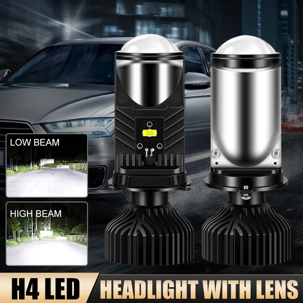 

New 2PCS Car LED Headlight H4 LED Canbus 20000LM Car Headlight Bulbs 6000K DC12V White Lights Car Fog Light Auto Accessories
