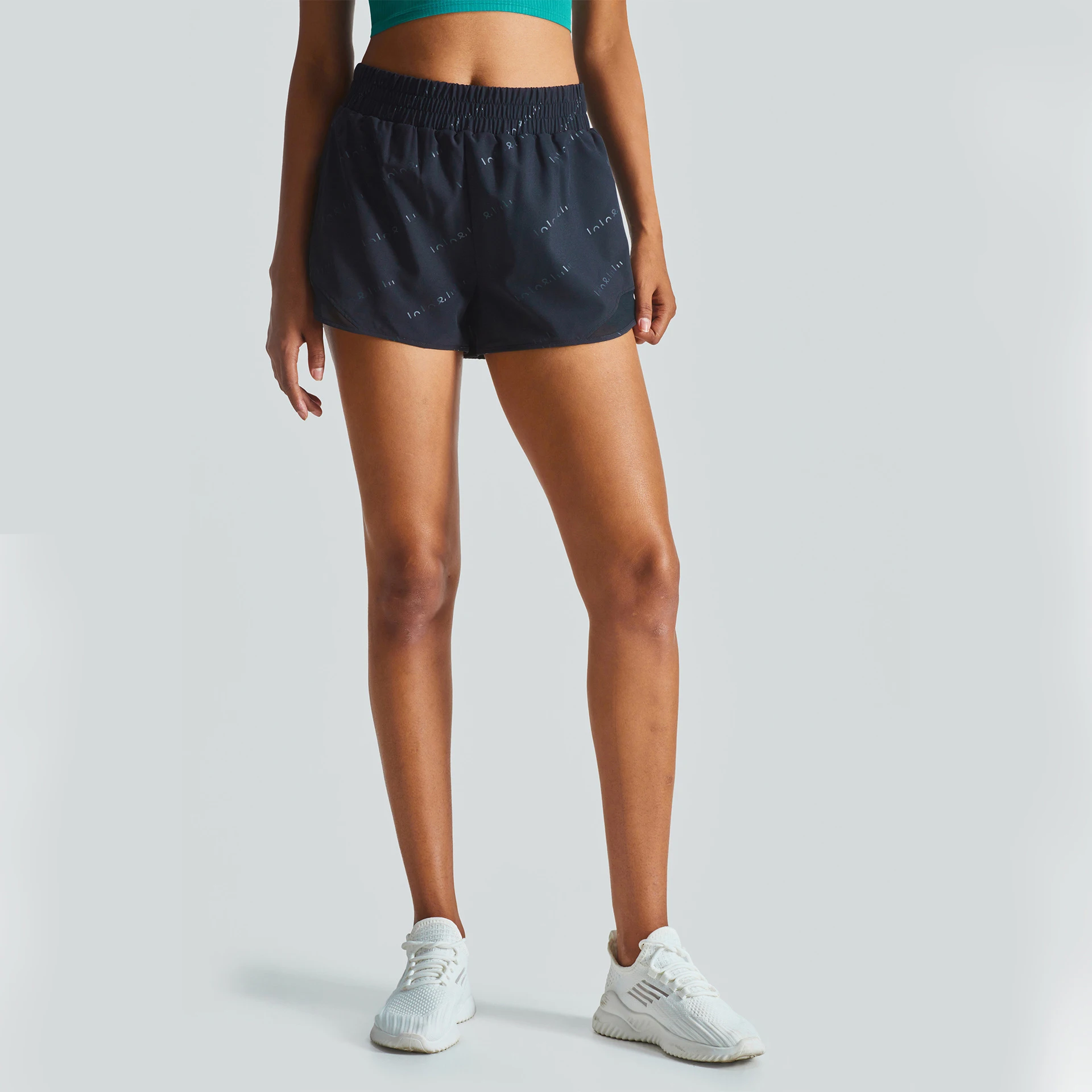 Свободные спортивные шорты с буквенным принтом Спортивные Повседневные Шорты