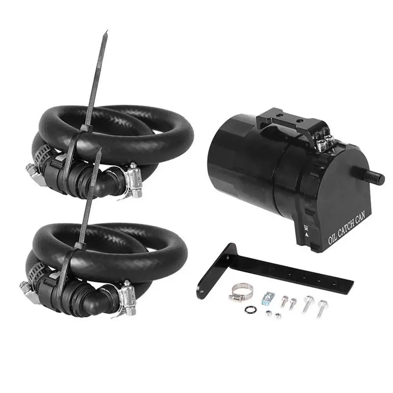 

Car Oil Catch Can Reservoir Catch Can Tank Fuel Tank Racing Baffled Replaceable Ele-ment Oil Catch Cans Oil Collection Barrel