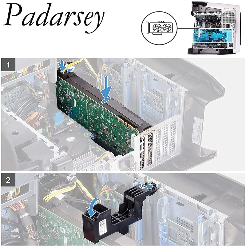 Штатив для видеокарты Padarsey GPU замены Dell Alienware Aurora R11 R12 Precision 3640 T3640 X8YWY - купить по