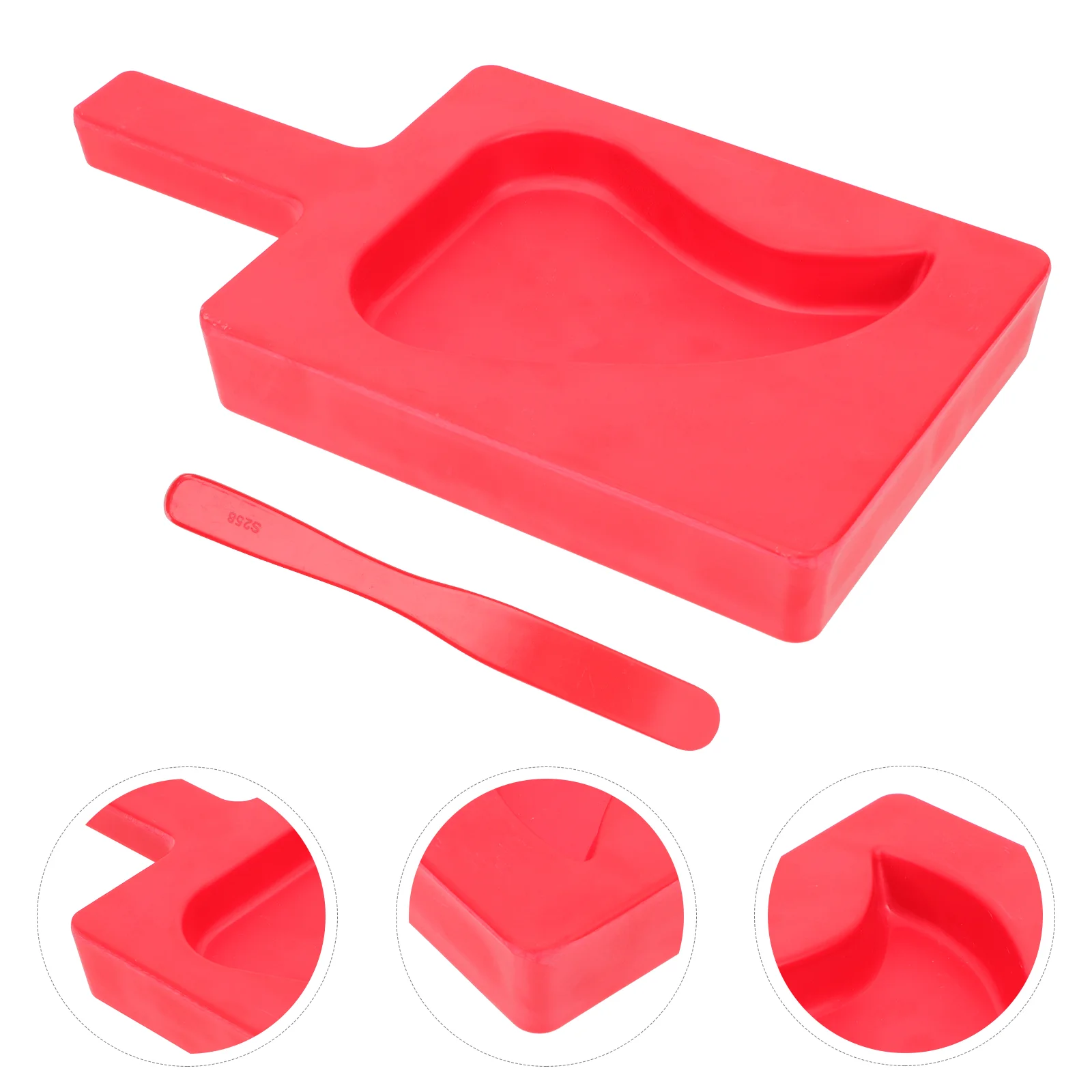 

1 Set Peach Heart Shape Shrimp Slide Mold Hot Pot Restaurant Meatball Plate