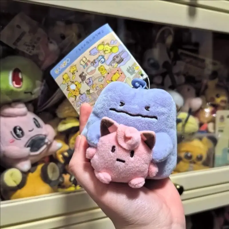 Фото Подлинное PokéMon, серия различных личностей, Пикачу, плюшевое одеяло с подвеской в стиле аниме, коллекционные игрушки для девочек, подарок на день рождения №2