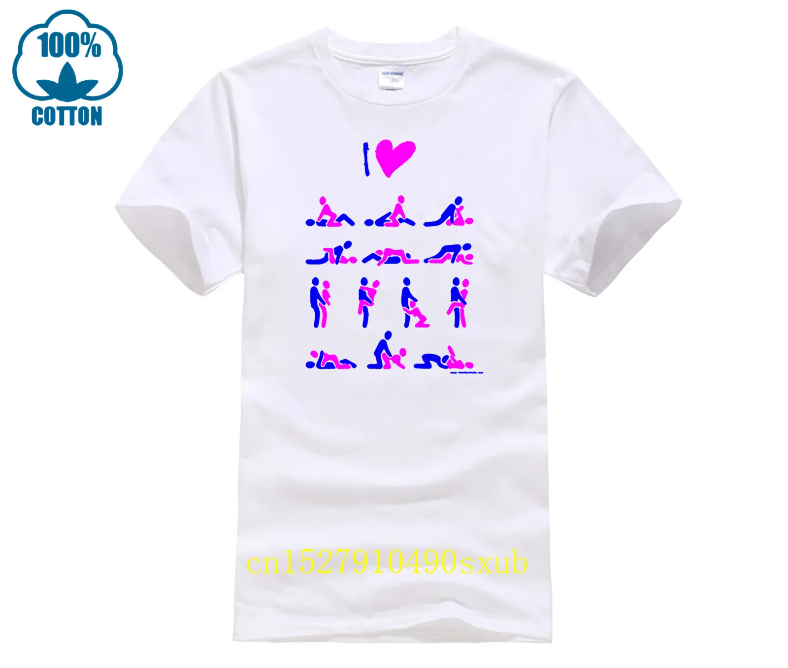 Funny Novelty Kamasutra T Shirt Men Design Cotton Shirts O Neck Print Man Tee