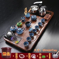 tea set household integrated kung fu purple sand ceramic automatic four in one induction cooker tea ceremony solid wood tea tray