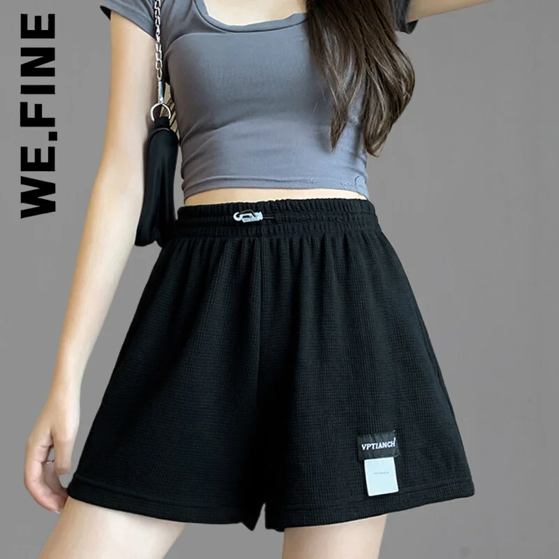 

We.Fine Loose Running 2023 Shorts Women Home Breathable Shorts For Women High Waist Elastic Clothing Gym Shorts Women Female