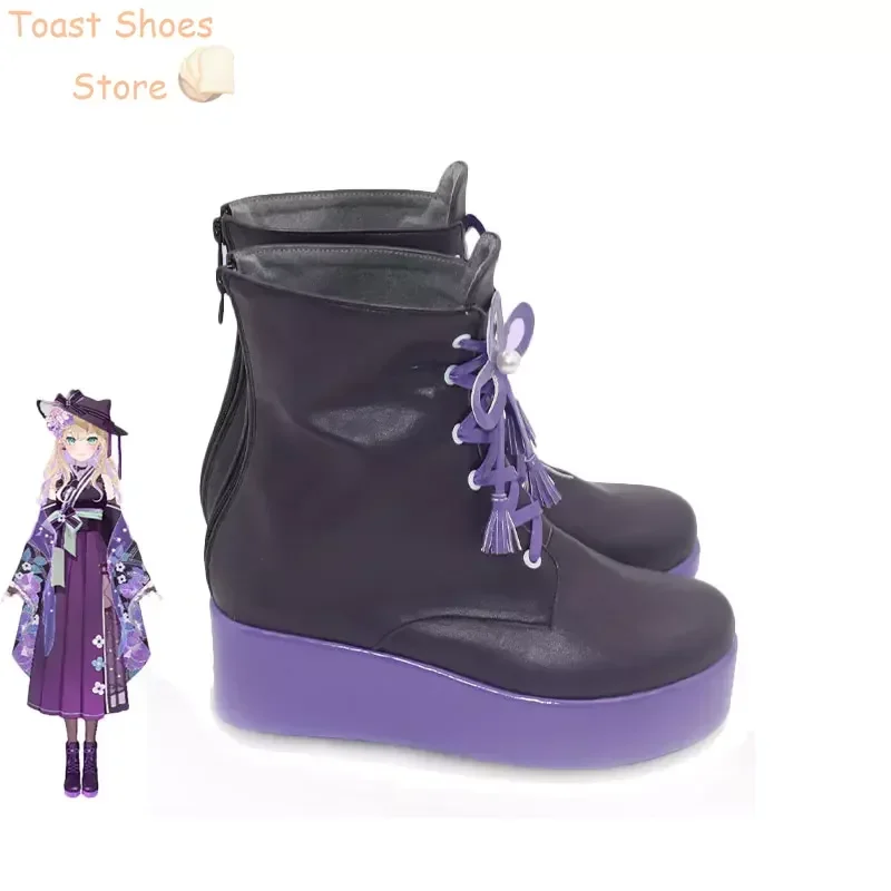Kurumi Noah Обувь для косплея из искусственной кожи Хэллоуин Карнавальные ботинки Vtuber