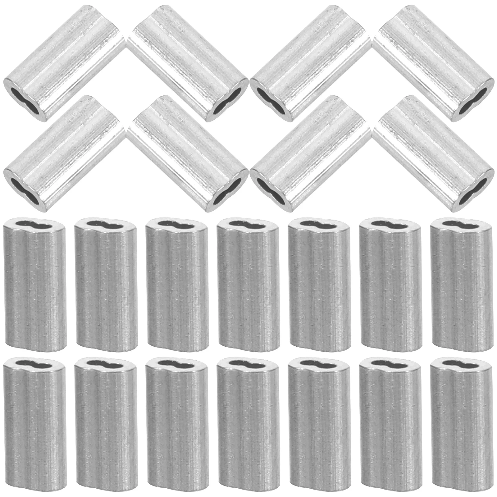 100 шт. 8-образный алюминиевый рукав электрический трос зажим для веревки обжимной