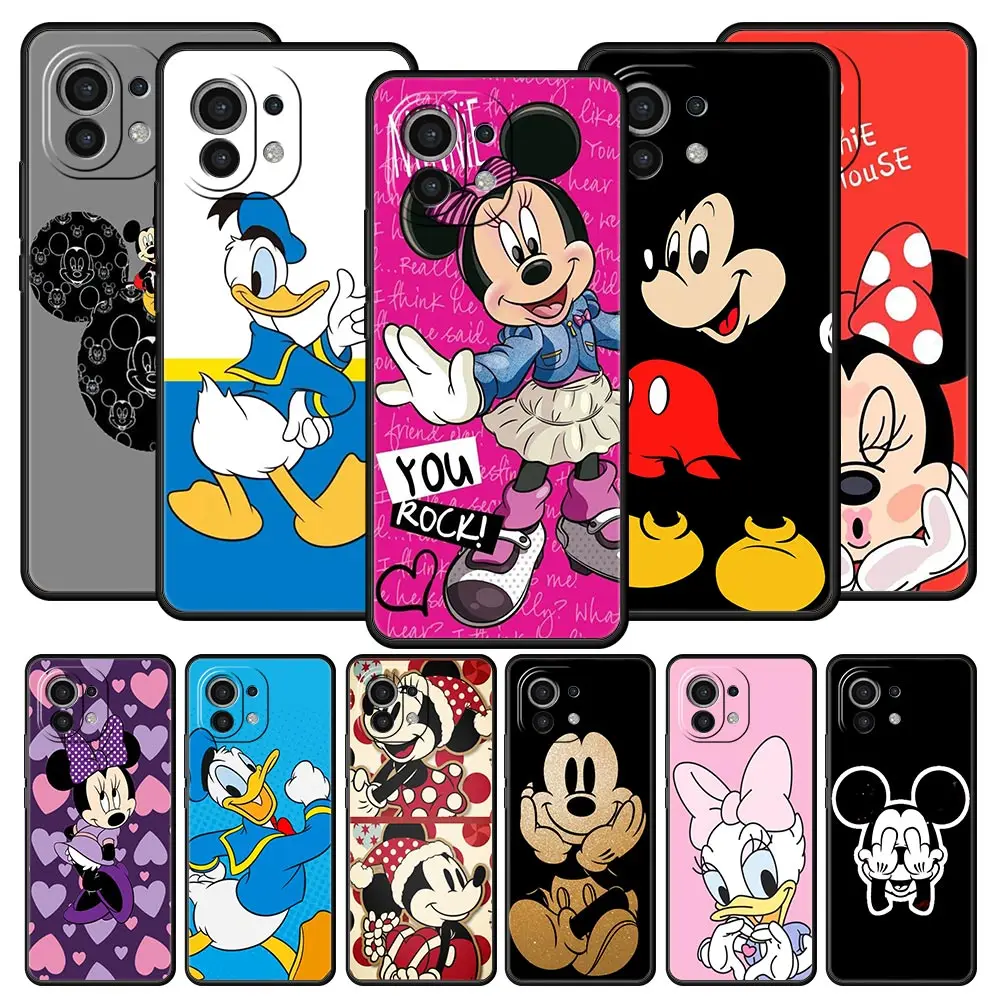 

Mickey Minnie Donald Duck Phone Case For Xiaomi Mi Poco X4 X3 NFC M3 F3 M4 12 11 Ultra 11X 11T 11i Note 10 Lite 10T Pro 9T Cover