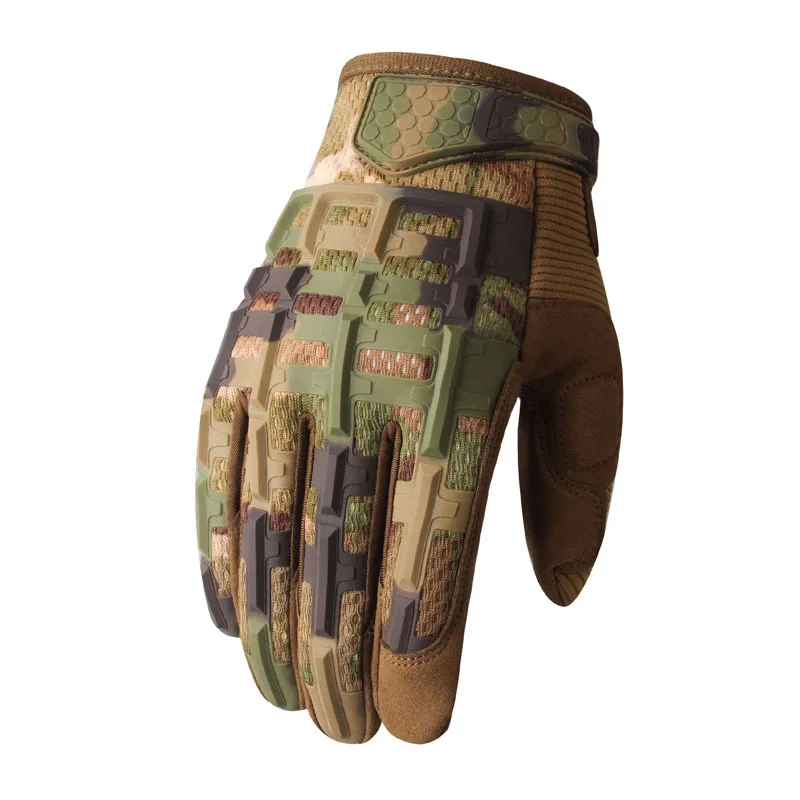

Тактические перчатки на открытом воздухе, перчатки с полными пальцами, армейские перчатки с противоскользящим покрытием, байкерские стрельбы, пейнтбол, камуфляжные перчатки, мужские зимние военные перчатки