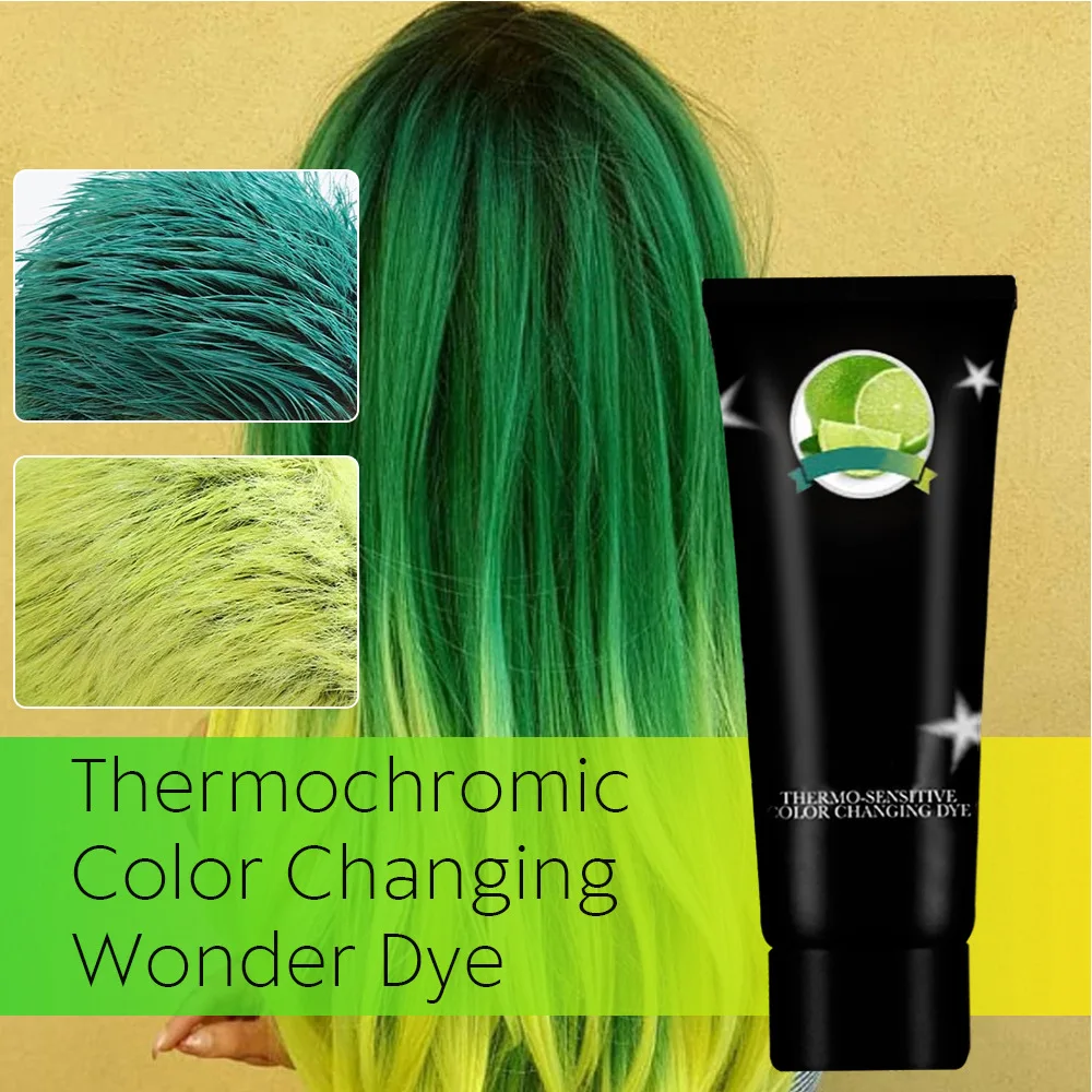 Changing Dye Gray Hair Color Cream Thermo Sensing Shade Shifting Hair Color Wax Hair Styling