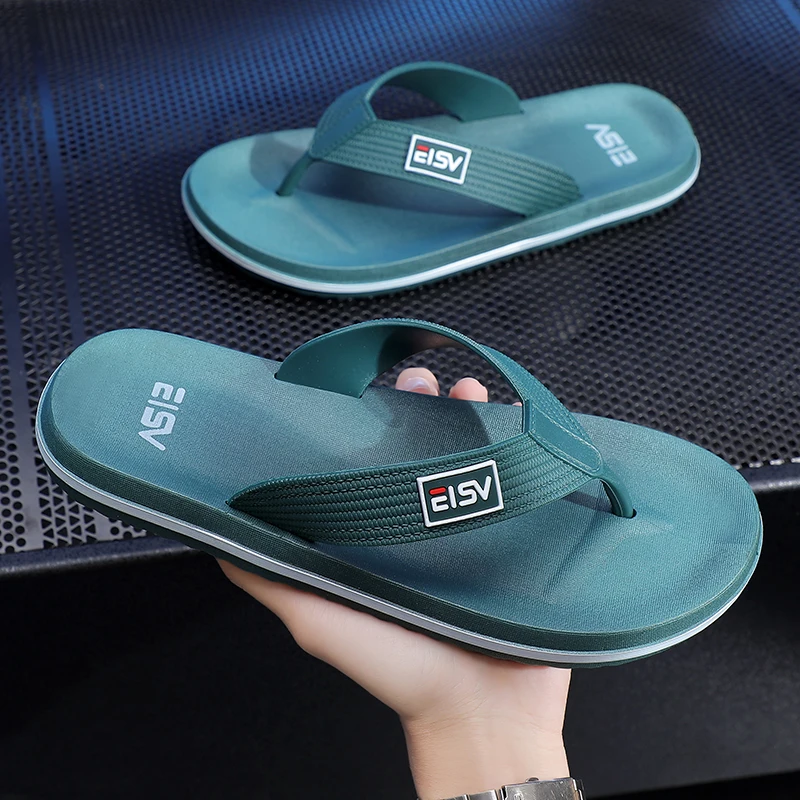Мужские легкие сандалии Нескользящие износостойкие пляжные шлепанцы лето 2024