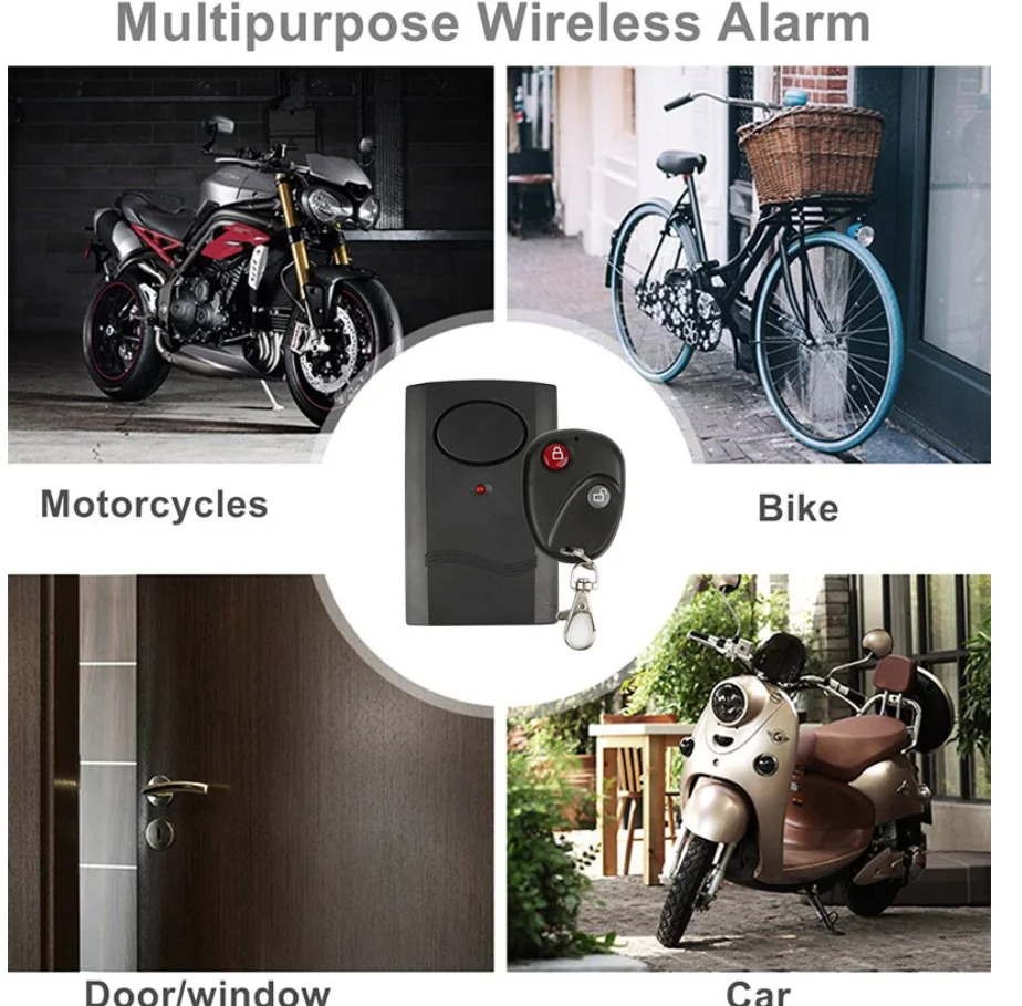Smart Bluetooth Remote Control Door Window Alarm Bike Electric Car Sensor Motorcycle Adjustable Sensitivity enlarge
