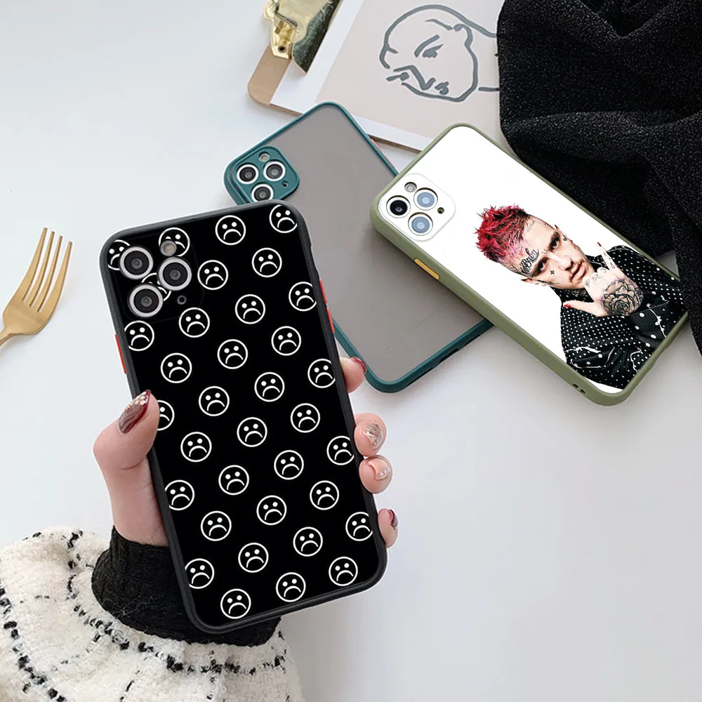 Чехлы для iPhone 16 15 14 7 8 Plus 13 12 11 Pro Max XS X 13Mini XR SE L-Lil P_Peep Rapper Frosted Translucent Fundas Phone Case