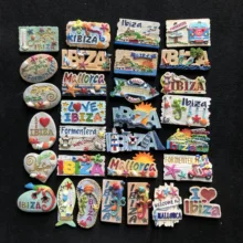 Spain Ibiza Mallorca Formentera Fridge Magnets 3d Hand-drawn Travel Souvenir Home Decor Ornaments Resin