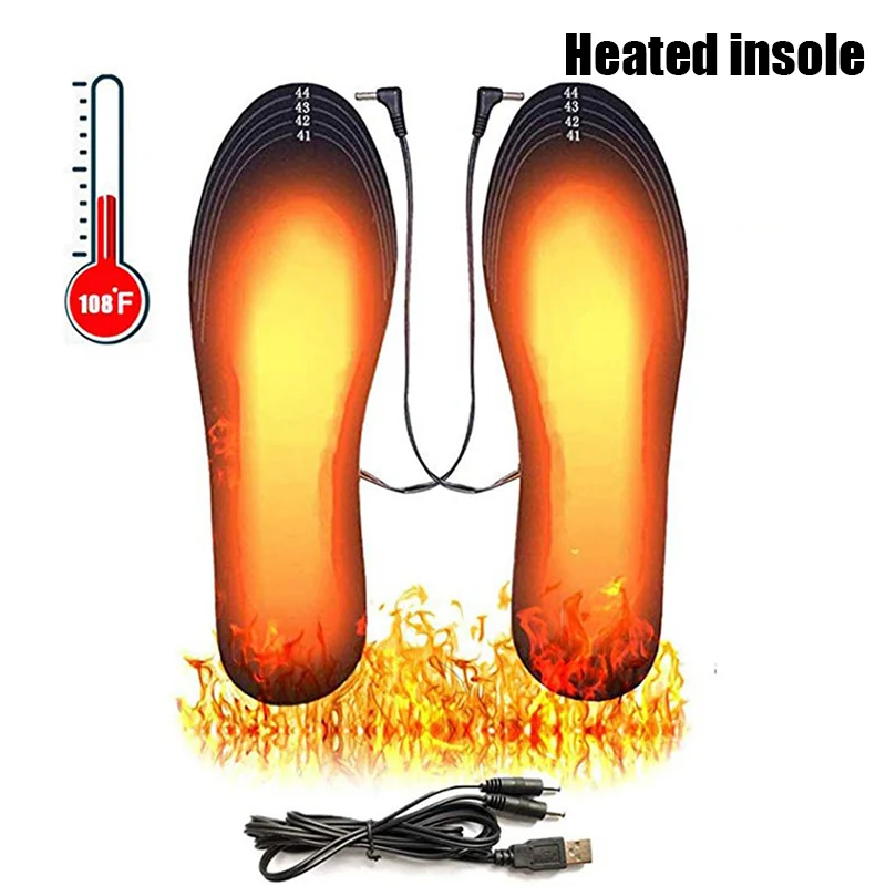

Heated Insole USB Electric Foot Warming Pad Feet Warmer Outdoor Sports Heated Insole Winter Warming Sock Pad Mat