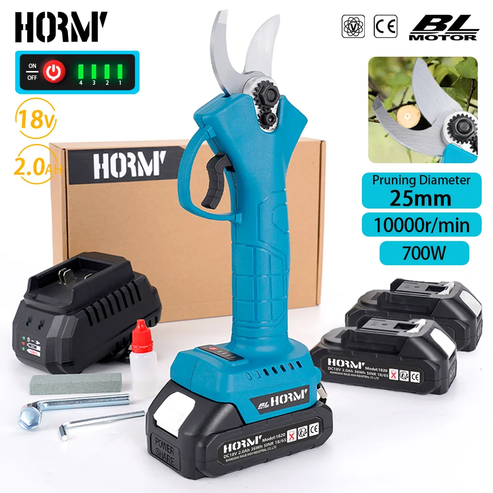 18 В 25 мм электрические секаторы профессиональные беспроводные на батарейках