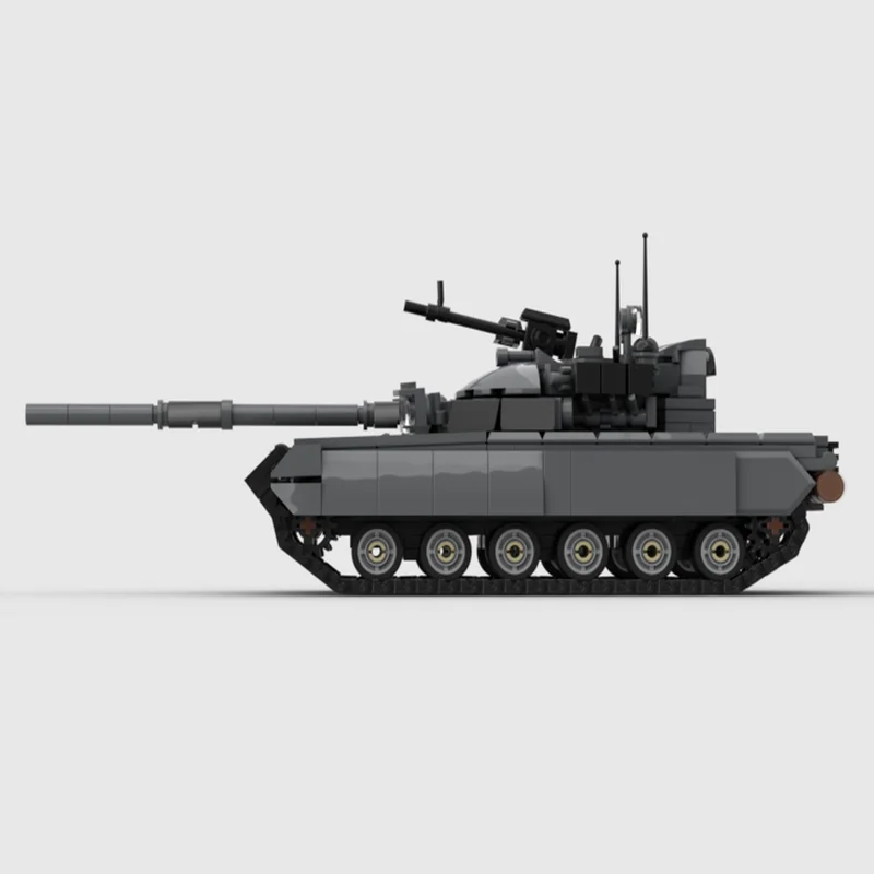 Фото Новый набор из 1268 деталей: Модель военного танка T-80Ud T-80Uk. Конструктор для самостоятельной сборки. Технологичные строительные блоки. Игрушка. Подарок на праздник. №2
