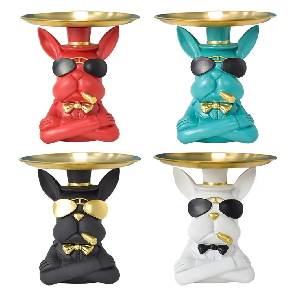 Модная крутая полимерная статуя стол товары разные контейнеры собака животное