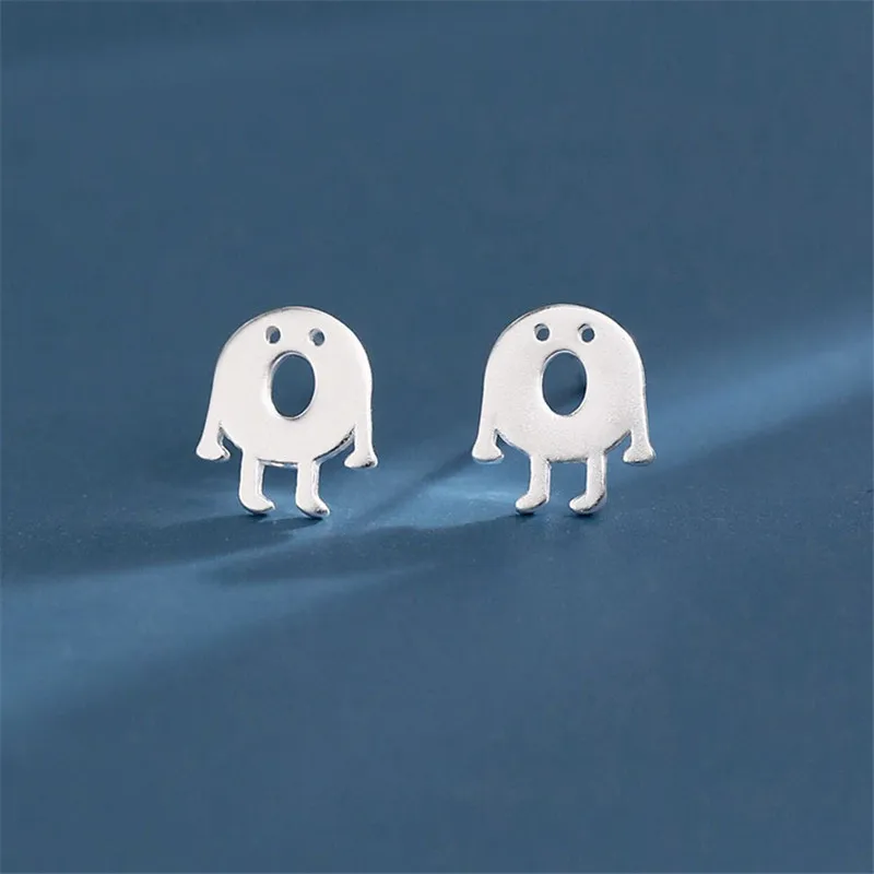 Модные милые геометрические серьги-гвоздики с покрытием для женщин и девочек