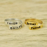 personalized name jewelry birthday gift graduation gift custom nameplated ring adjustable roller derby ring spiral ring for her