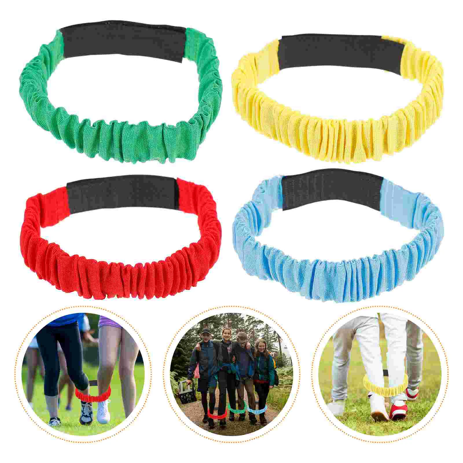

Race Game Legged Outdoor Relay Band Leg Bands Tie Games Training Teamwork Carnival Group Party Accessories Straps Rope Elastic