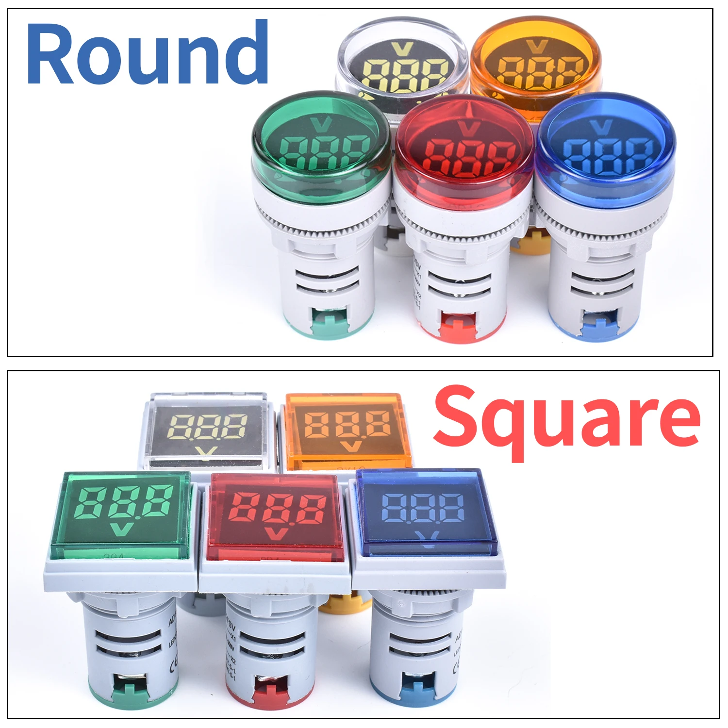 Цифровой вольтметр амперметр индикатор 22 мм