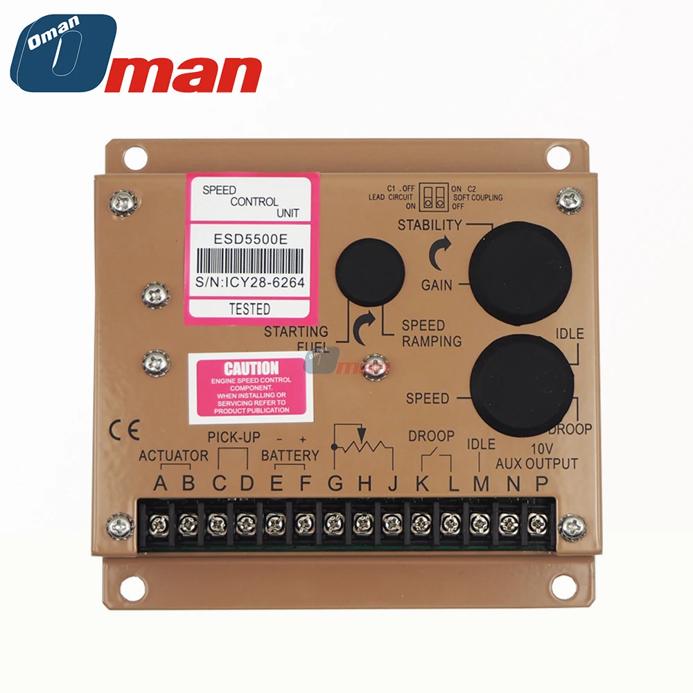 

ESD5500E Двухконденсаторный дизельный генератор, контроллер, регулятор скорости двигателя