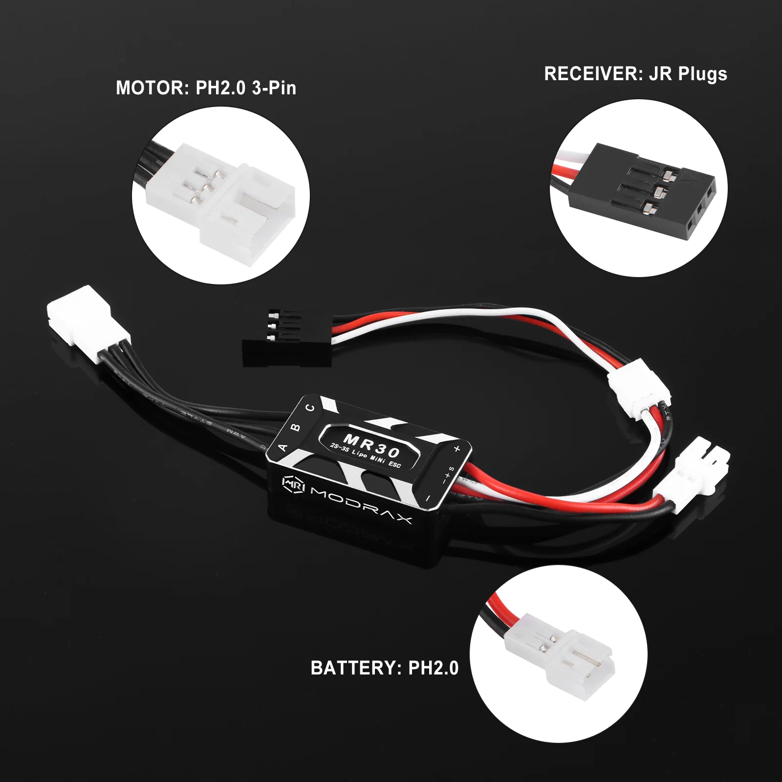 Фото Бесщеточный мотор ModRax 1212 4500KV Outrunner и комбо-набор ESC 25A с шестерней 11T для модернизации краулера Axial 1/30 SCX30 №5