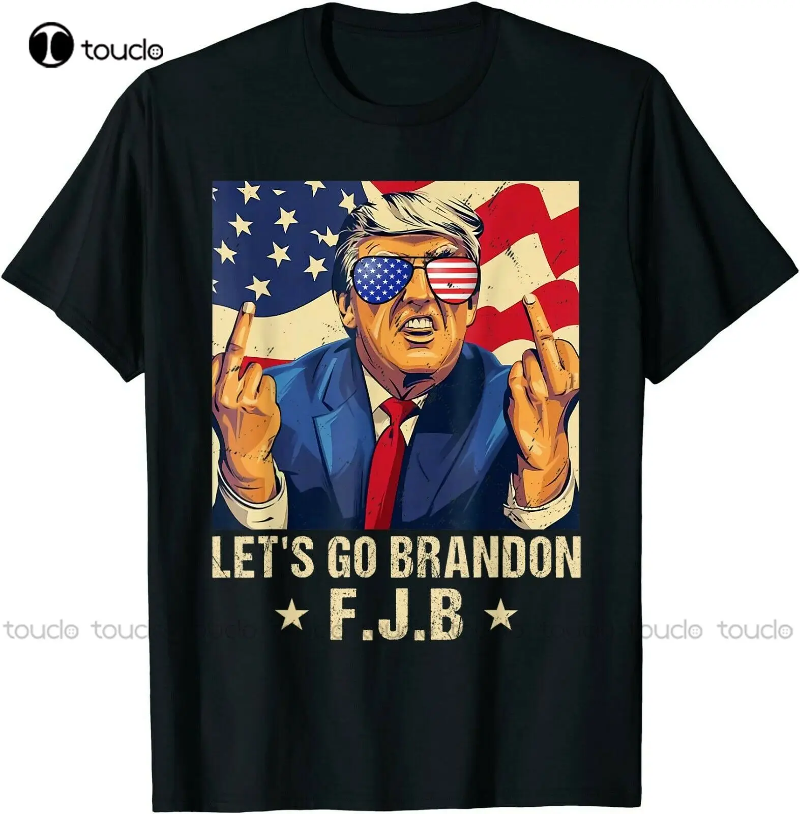 

Funny Let’S Go Brandon Trump Middle Finger Joe Biden Men Women Cool T-Shirt Gift T-Shirts For Women Custom Aldult Teen Unisex