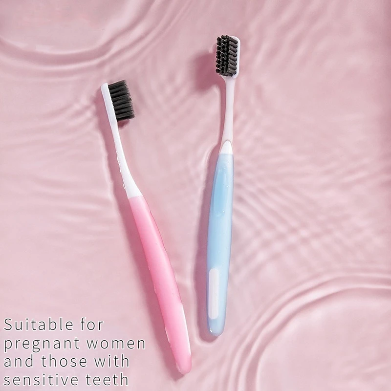 

1 шт., Мягкая зубная щётка с бамбуковым углем