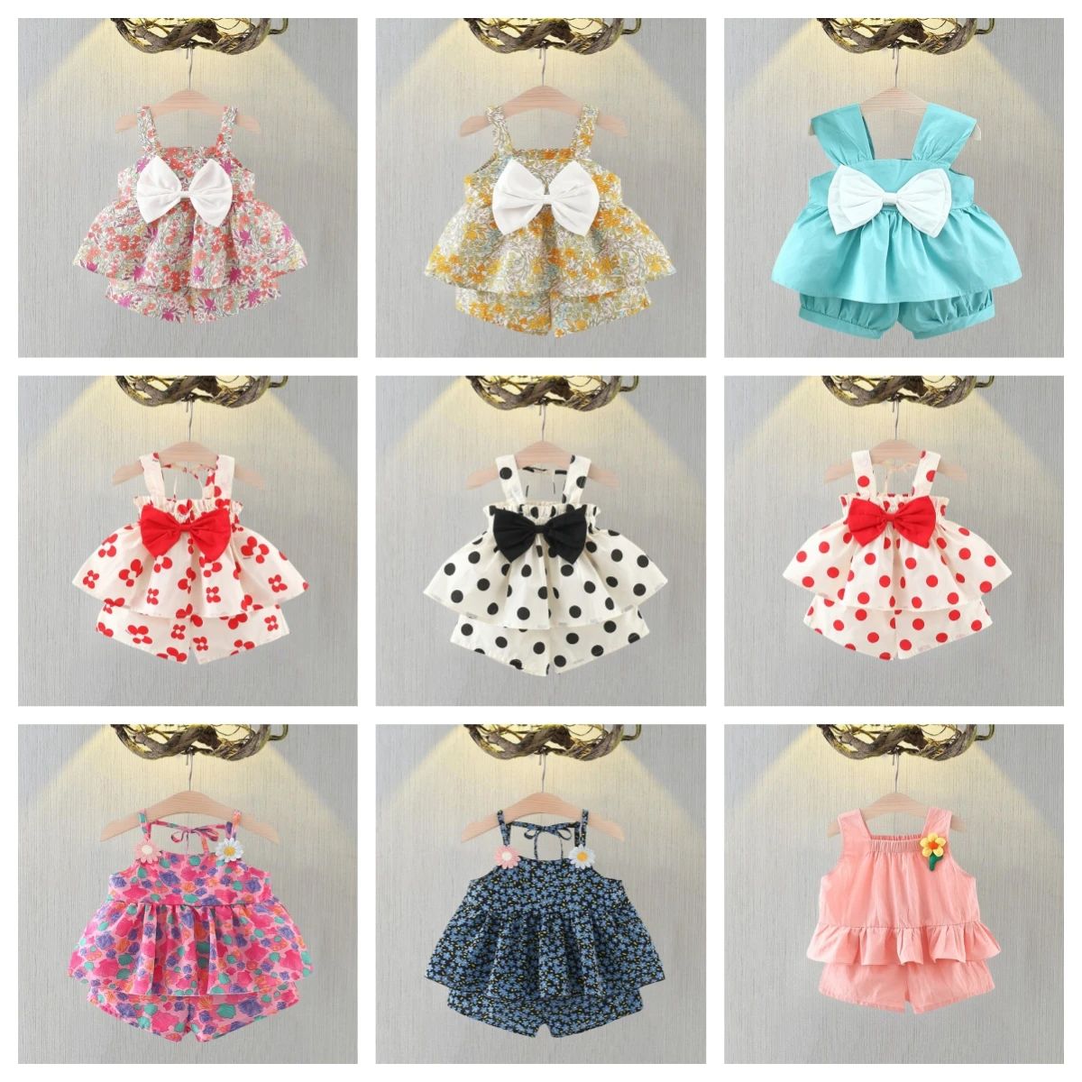 Летний Милый Комплект Из 2 Предметов Для Девочек Топ Без Рукавов Хлопковая Одежда