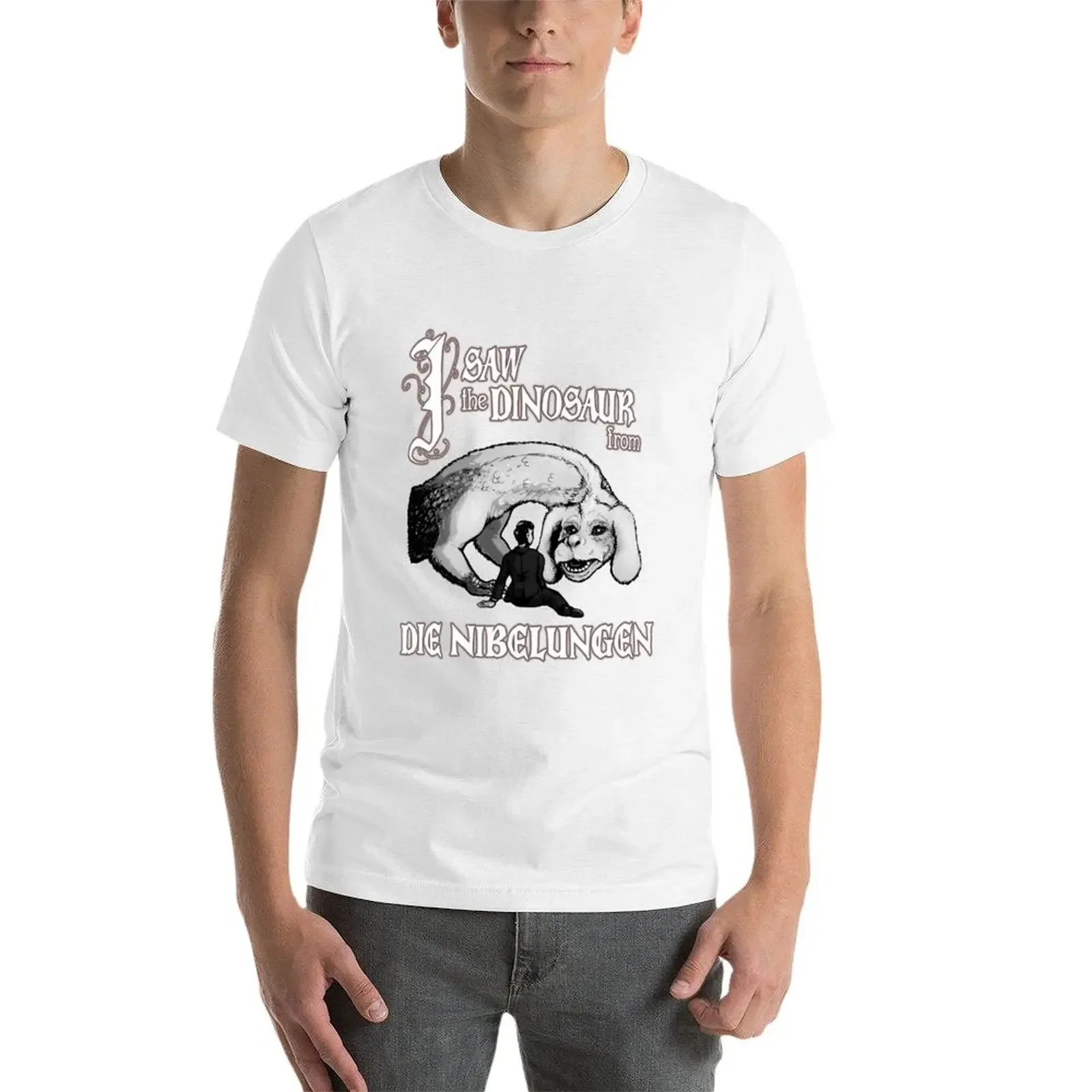 Футболка I SAW the DINOSAUR from DIE NIBELUNGEN для мальчиков мужские футболки с животным принтом